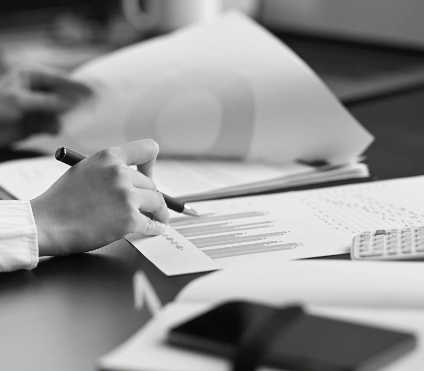 NumberCraft Consulting accountants reviewing financial reports for a business in Pakistan